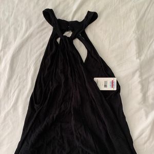 Black High-Neck Tank